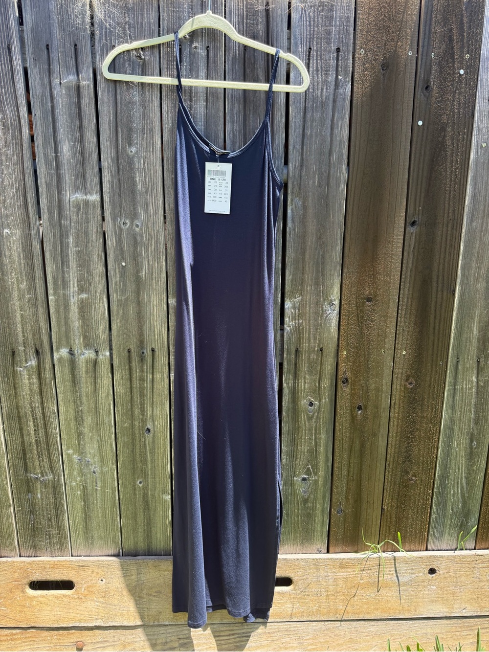NWT Brandy Melville Navy Slim Slip Maxi Dress - Picture 3 of 7